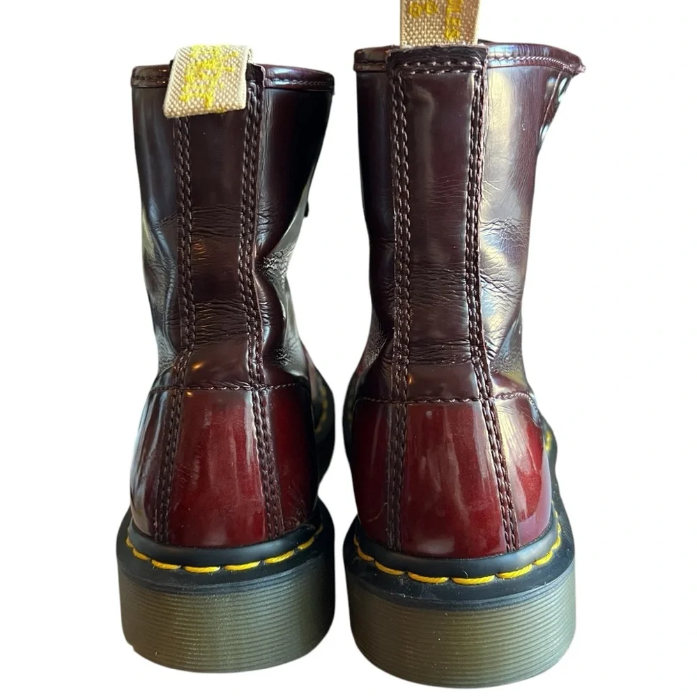 Dr Martens 1460 14585 Cherry Red Vegan Leather Ankle Boots Women’s US 6 - Picture 3 of 15